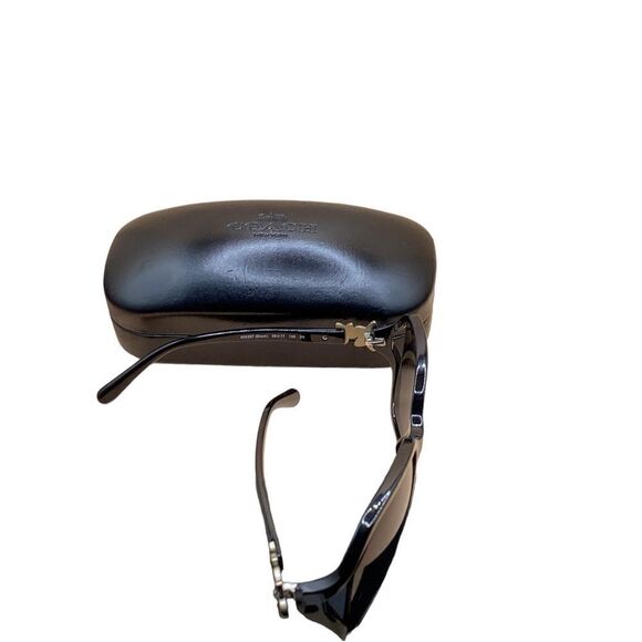 Coach (PreOwned) L1033 Integration Flower Sunglasses BLACK with case. - Picture 3 of 3